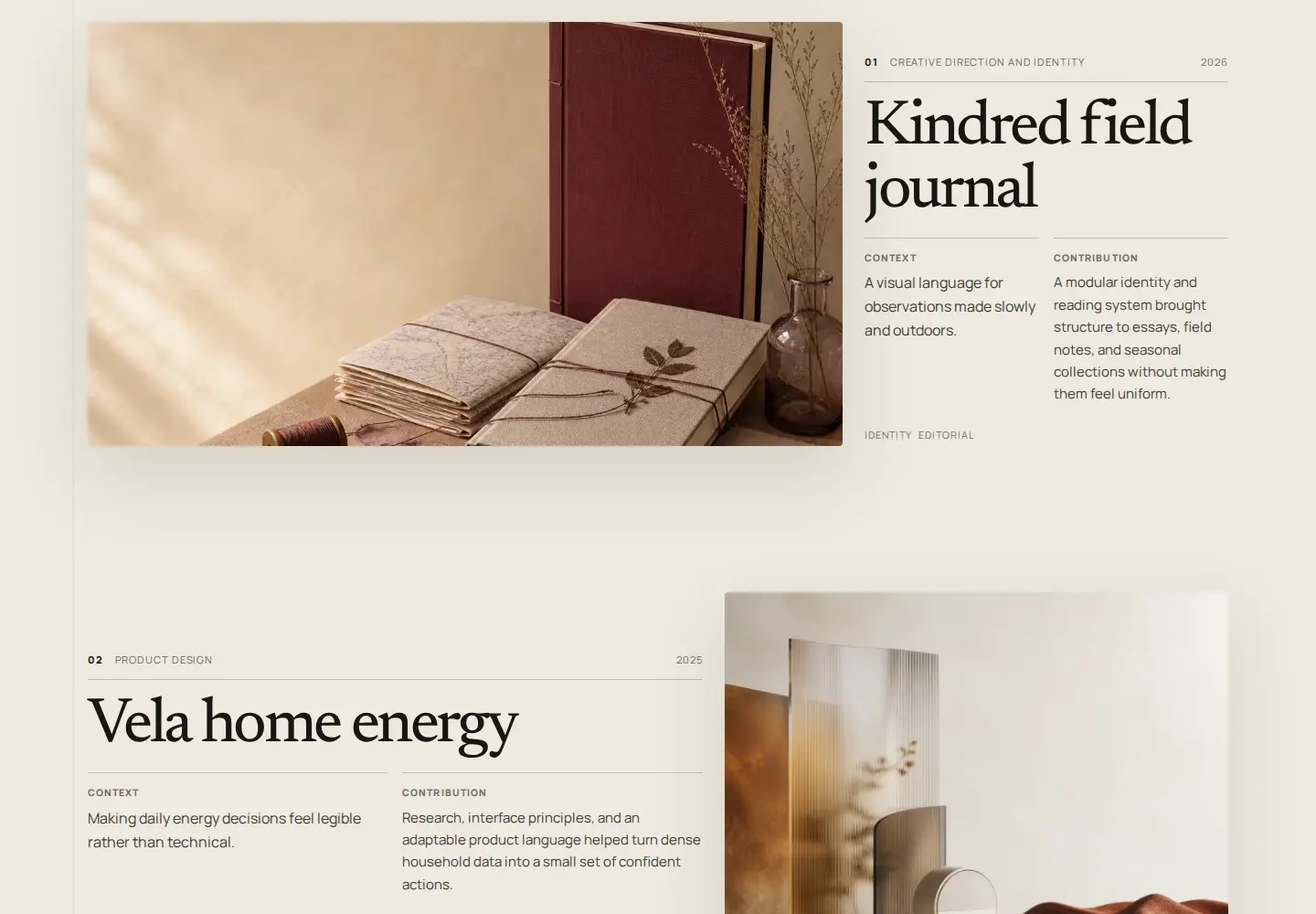 Atelier project story with original artwork, context, and contribution