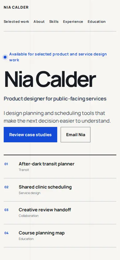 Method home page composed for a phone