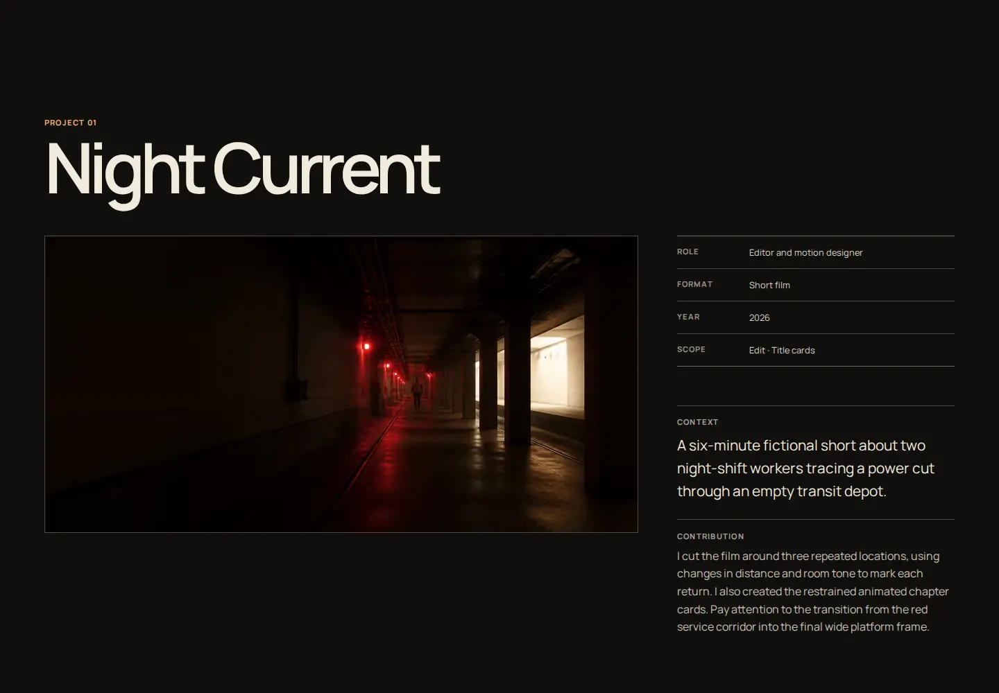 Sequence portfolio recommended for Film / Motion / 3D