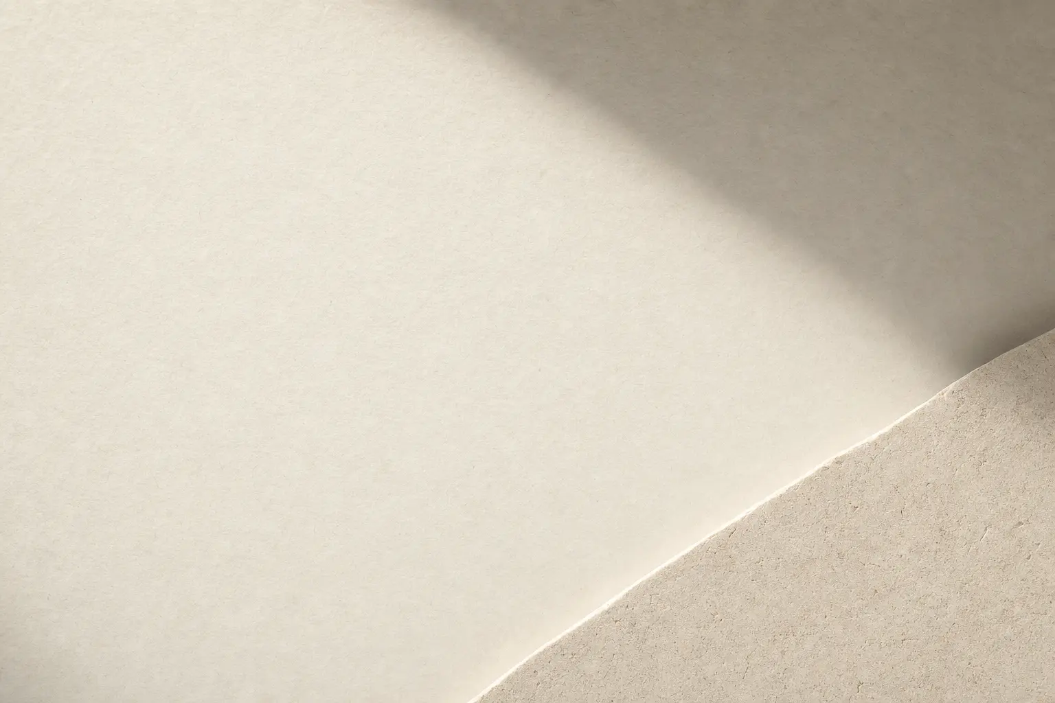 Translucent ivory paper veils layered over a pale peach geometric corner.